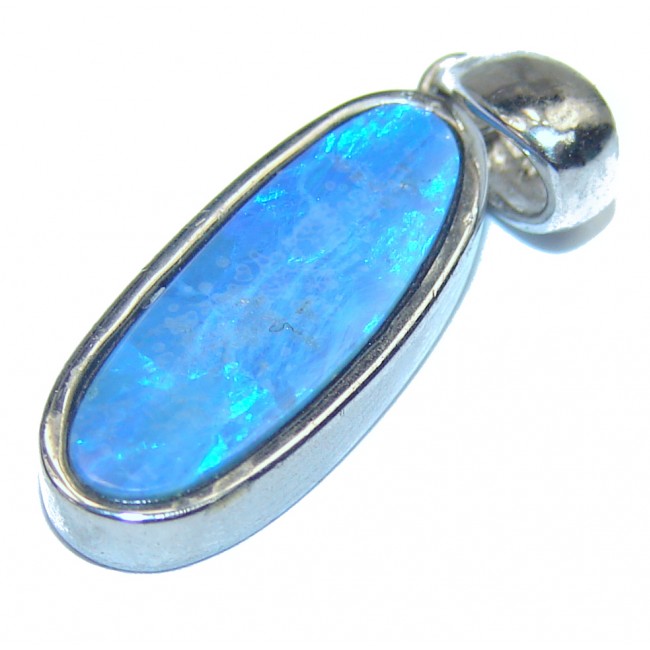 Pure Perfection Doublet Opal .925 Sterling Silver handmade Pendant