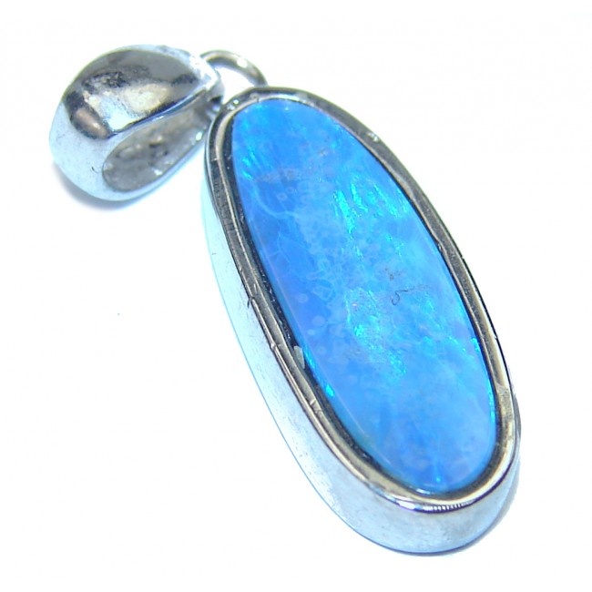 Pure Perfection Doublet Opal .925 Sterling Silver handmade Pendant