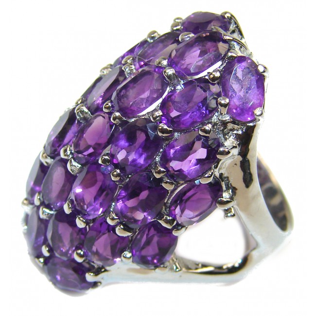 Purple Beauty authentic Amethyst .925 Sterling Silver Ring size 7