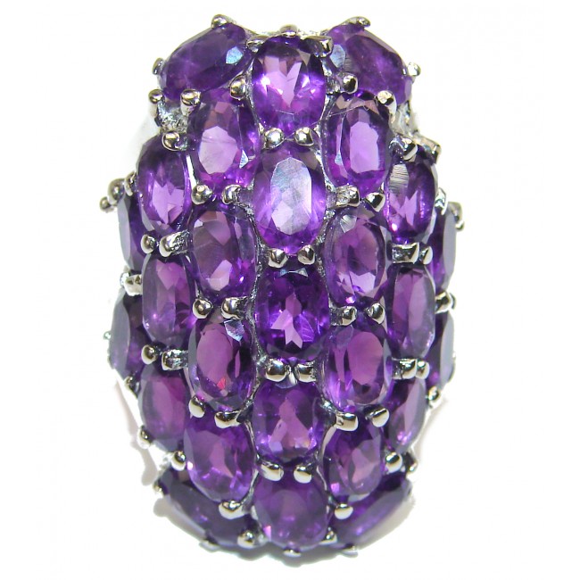 Purple Beauty authentic Amethyst .925 Sterling Silver Ring size 7