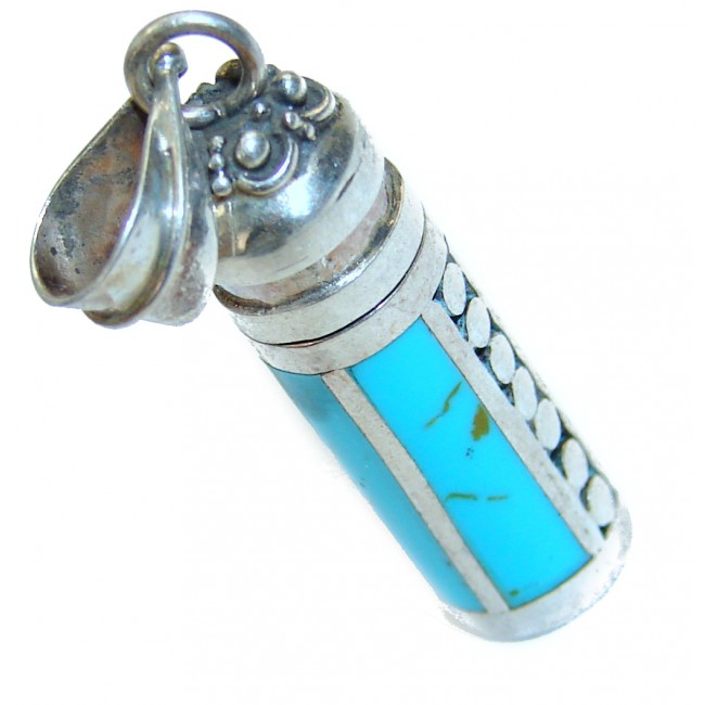 Turquoise .925 Sterling Silver handmade Pendant