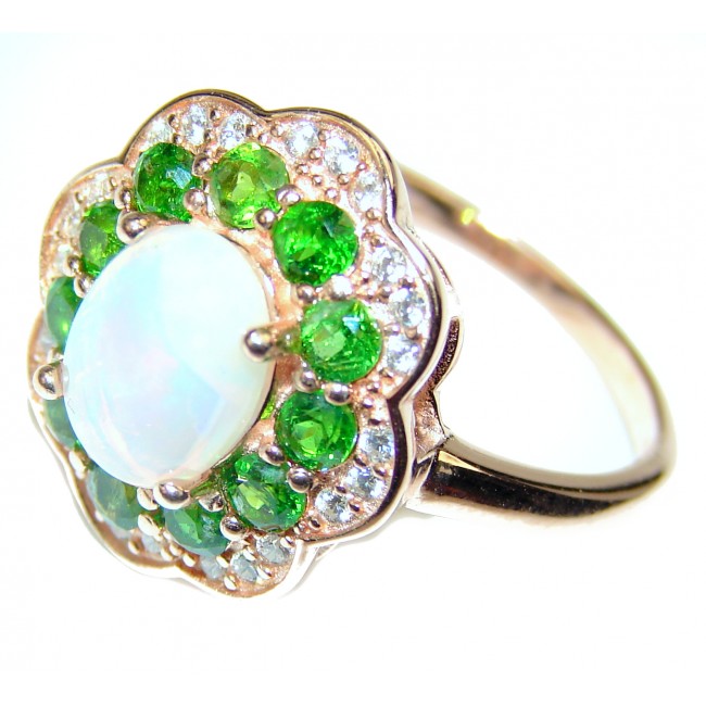 Excellent quality Opal .925 Sterling Silver handcrafted Ring size 9 1/4