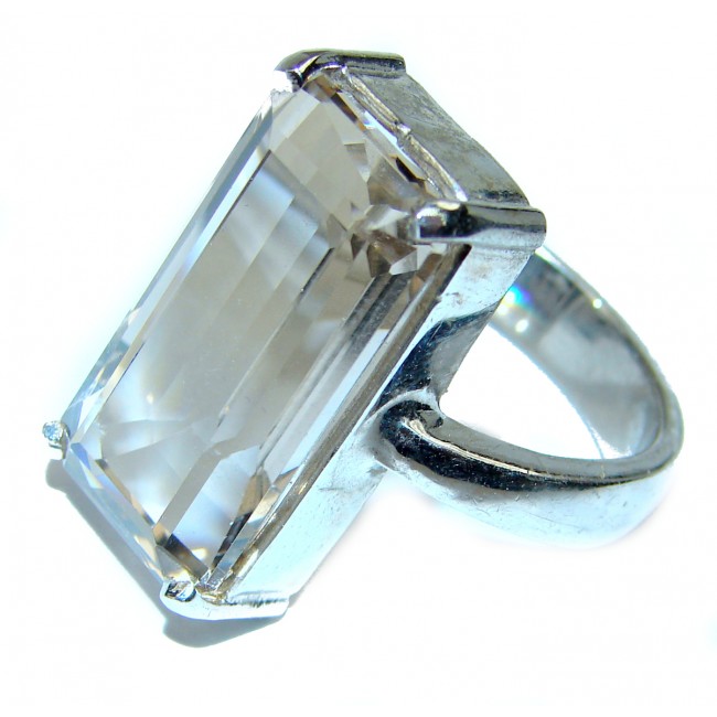 Exclusive Green Amethyst .925 Sterling Silver Ring size 9 1/2