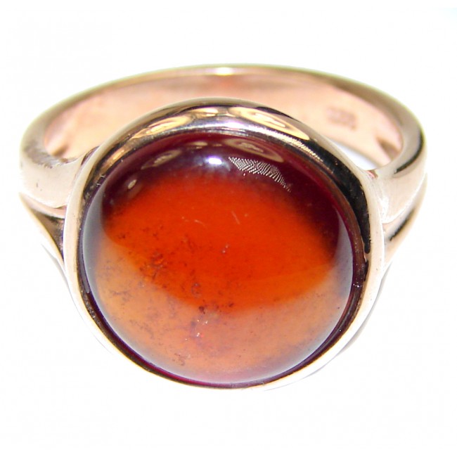 Authentic Garnet 18K Gold over .925 Sterling Silver Ring size 5 1/2