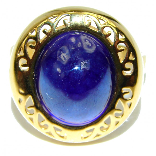 Blue Planet Beauty authentic Sapphire .925 Sterling Silver Ring size 8