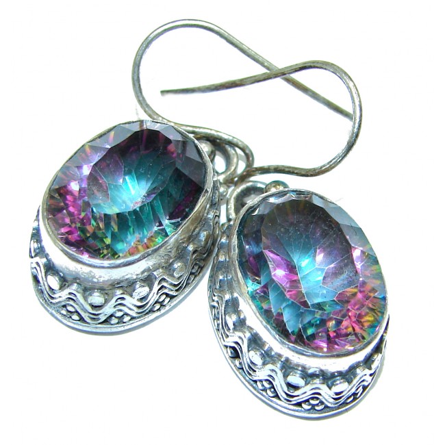 Rainbow Magic Topaz .925 Sterling Silver earrings