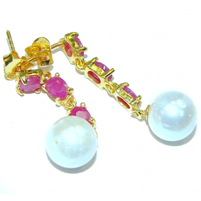 Precious Baroque Style Pearl .925 Sterling Silver earrings