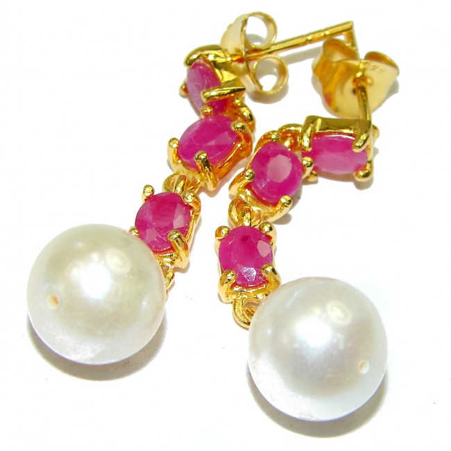 Precious Baroque Style Pearl .925 Sterling Silver earrings