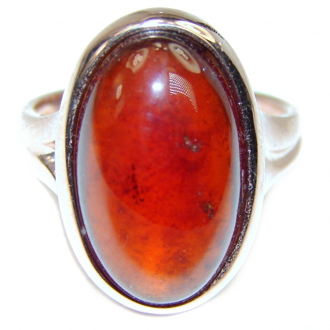 Authentic Garnet 18K Gold over .925 Sterling Silver Ring size 6 1/2