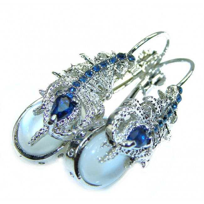 Incredible Opalite .925 Sterling Silver earrings