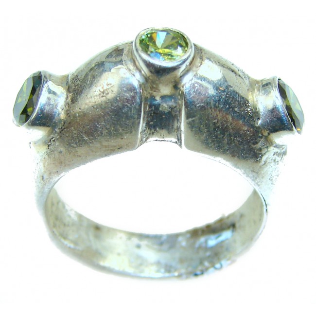 Multigem .925 Sterling Silver handcrafted ring size 7 1/4