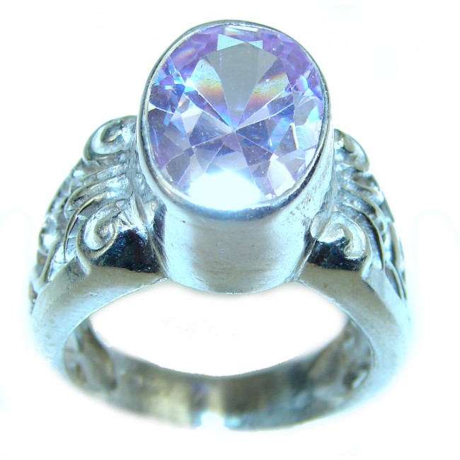 Purple Beauty 8.5 carat authentic Topaz .925 Sterling Silver Ring size 8