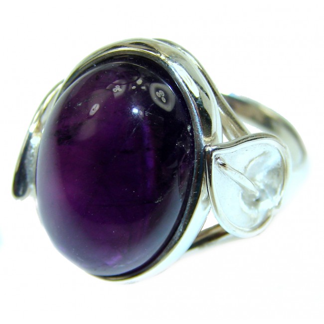 Extravaganza Amethyst .925 Sterling Silver HANDCRAFTED Ring size 6 3/4