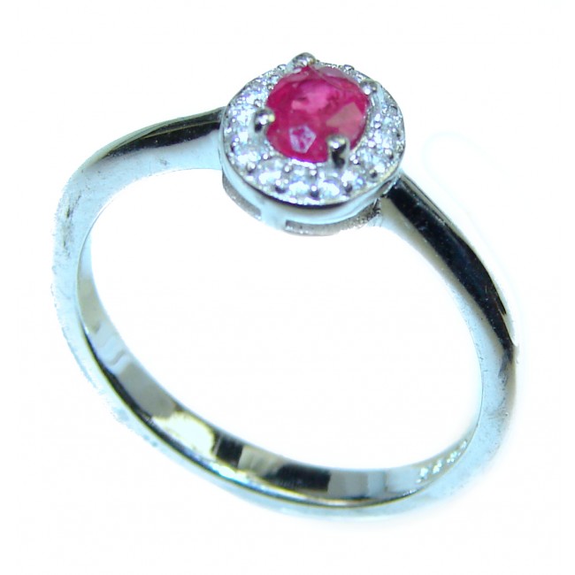 Incredible authentic Ruby .925 Sterling Silver Ring size 7