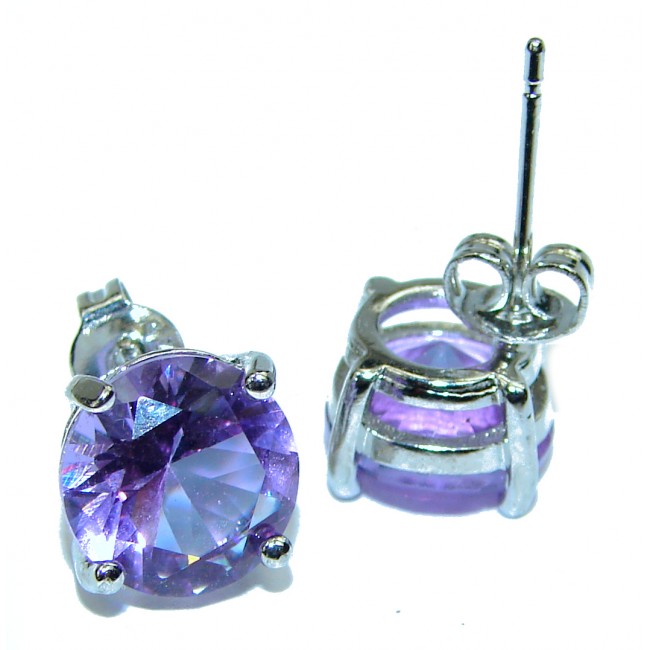 Pure Perfection Amethyst .925 Sterling Silver handcrafted Earrings