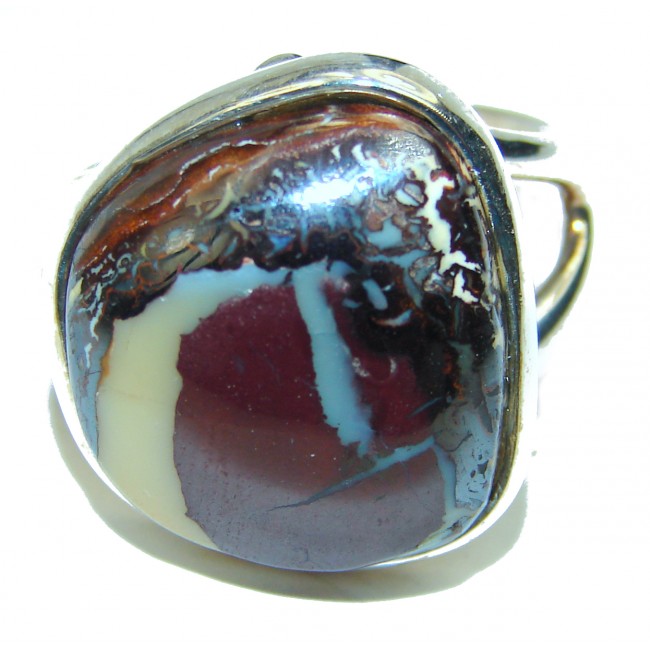 Australian Koroit Opal .925 Sterling Silver handcrafted Ring size 8 1/2