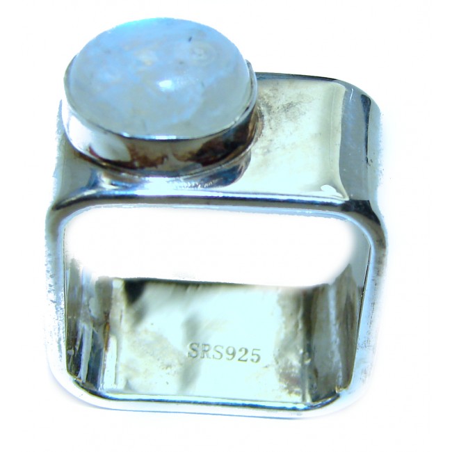 Moonstone .925 Sterling Silver handcrafted ring size 7