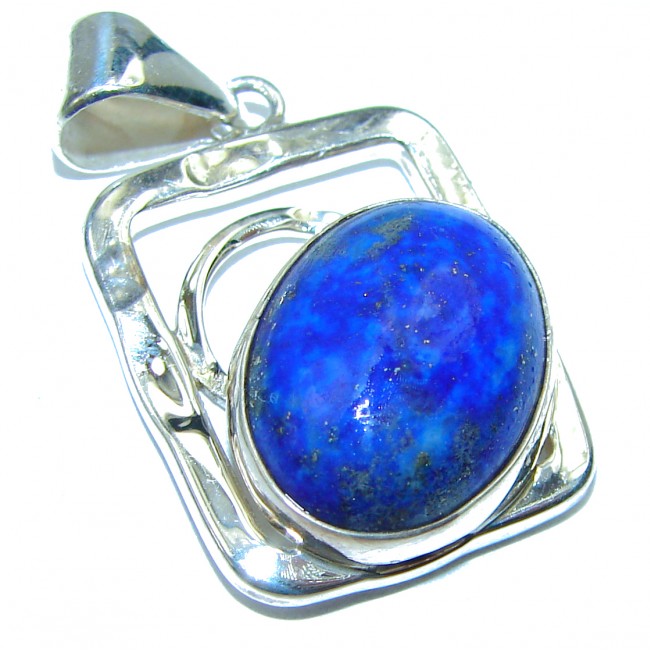 Perfect Lapis Lazuli .925 Sterling Silver handcrafted Pendant