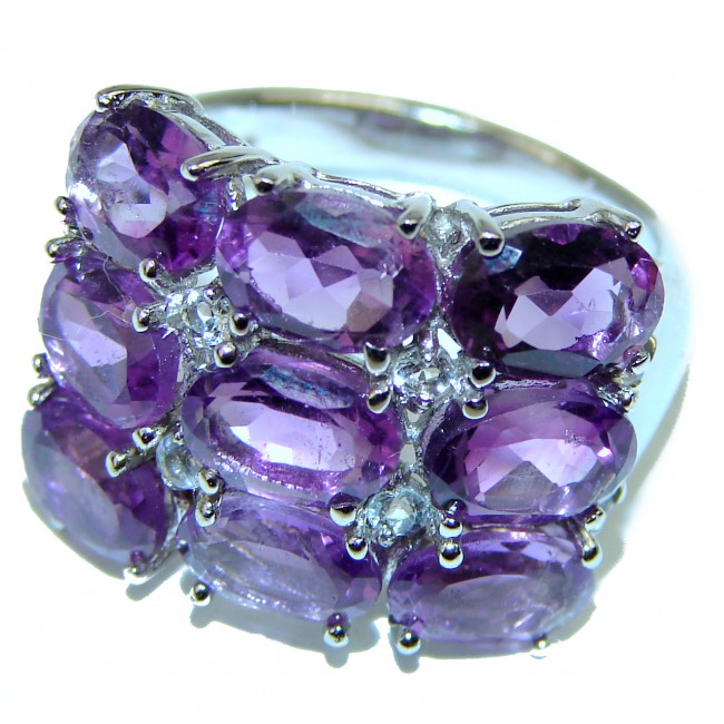 Extravaganza Amethyst .925 Sterling Silver Ring size 7