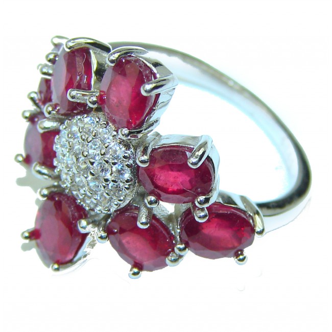 Authentic Ruby .925 Sterling Silver Ring size 6