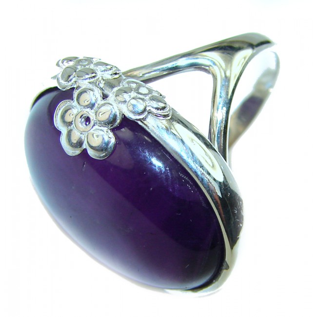 Purple Extravaganza Amethyst .925 Sterling Silver HANDCRAFTED Ring size 6 1/2