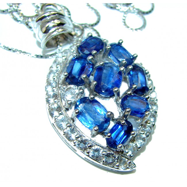 Awesome Natural African Kyanite .925 Sterling Silver Necklace