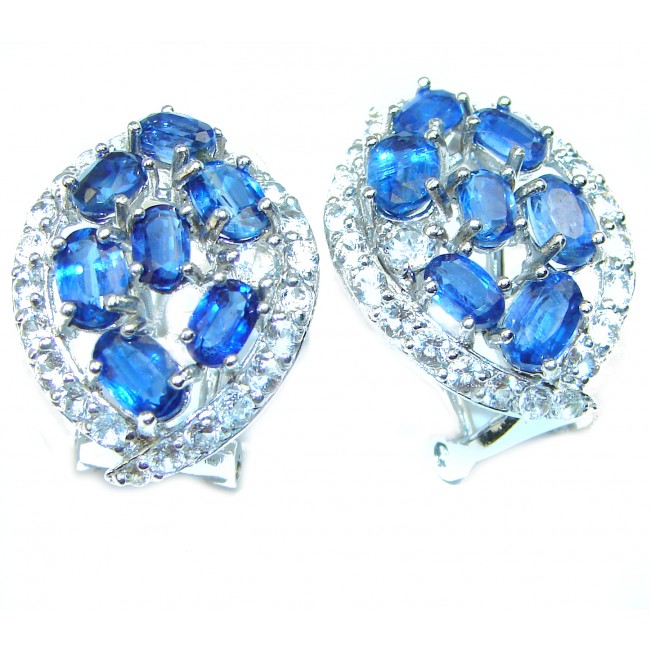 Best quality African Kyanite .925 Sterling Silver handcrafted earrings