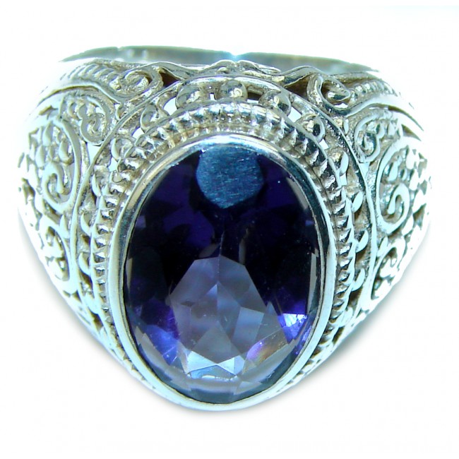 Extravaganza Iolite .925 Sterling Silver HANDCRAFTED Ring size 9