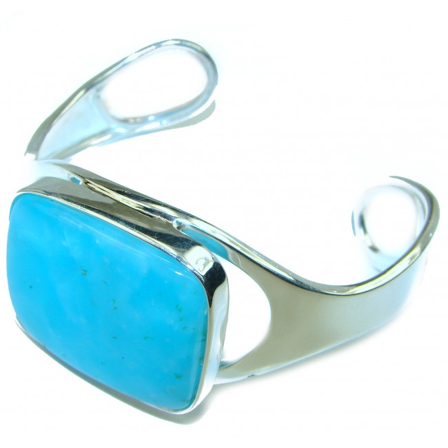 Authentic Aquamarine .925 Sterling Silver Bracelet / Cuff