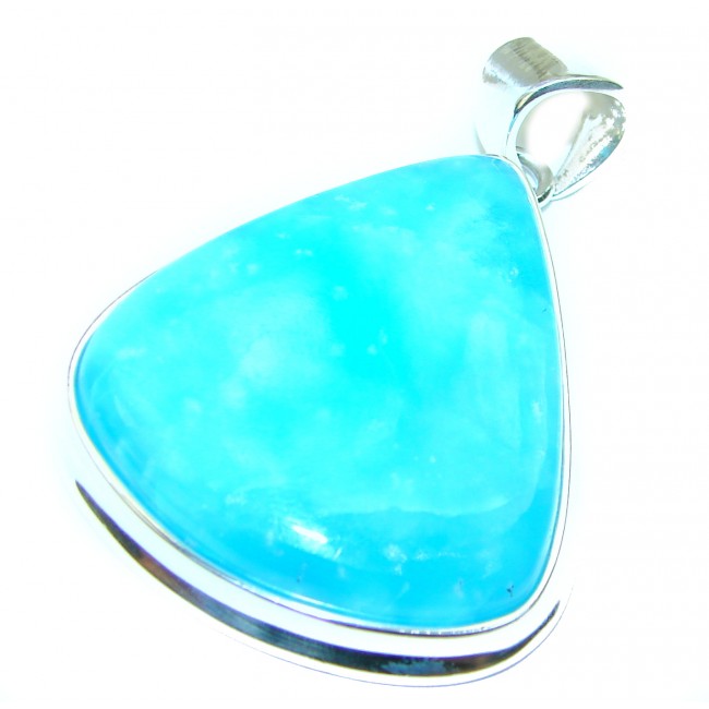 Amazing quality Aquamarine .925 Sterling Silver handmade pendant