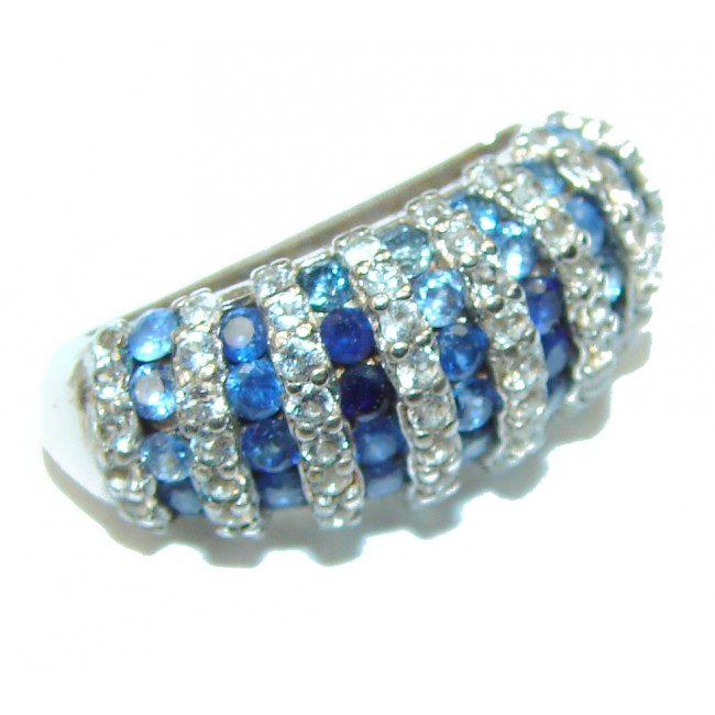 Vintage Design Sapphire .925 Sterling Silver handcrafted Pendant