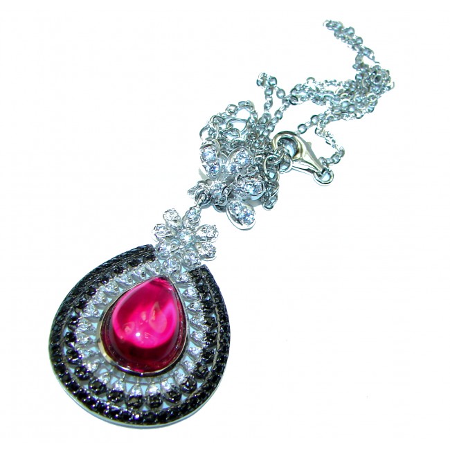 Incredible Ruby .925 Sterling Silver handcrafted necklace