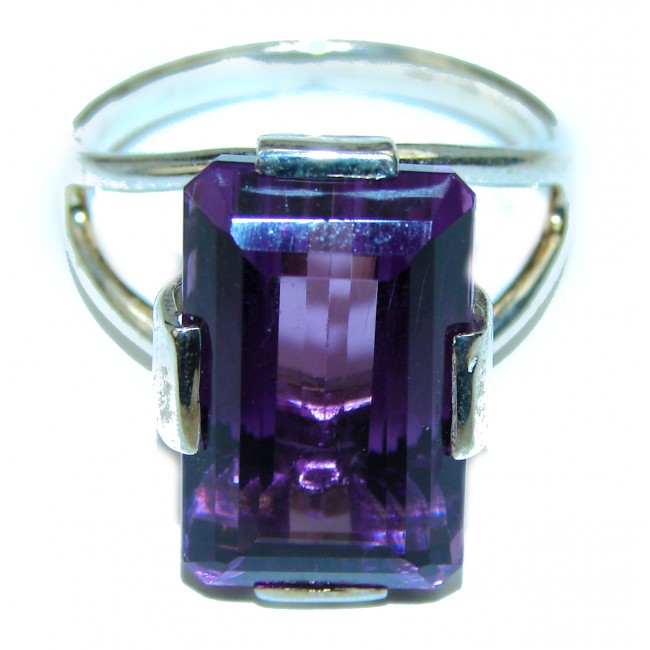 Extravaganza Amethyst .925 Sterling Silver HANDCRAFTED Ring size 10