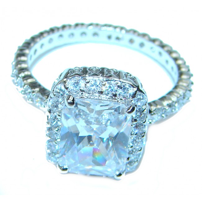White Topaz .925 Sterling Silver ring size 9 1/4