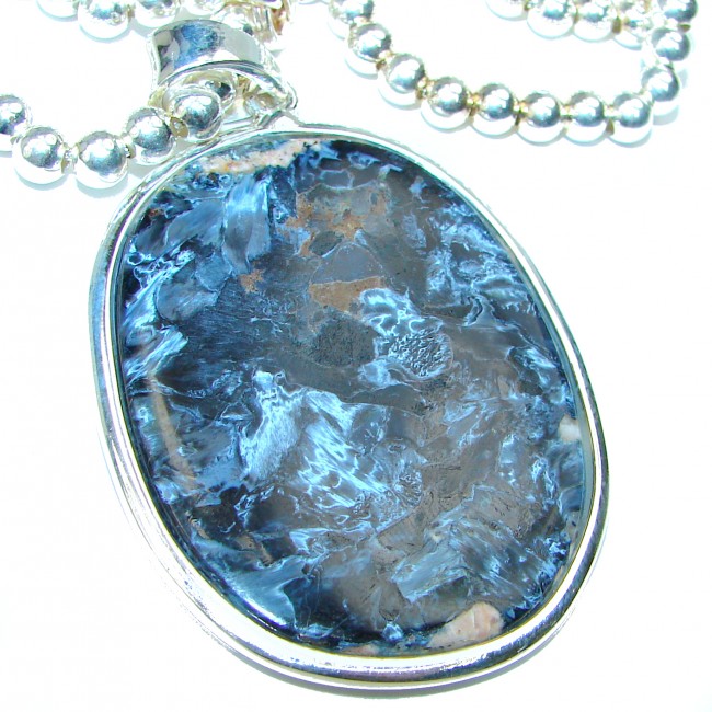 Gorgeous Design AAAA quality authentc Pietersite Topaz Sterling Silver necklace