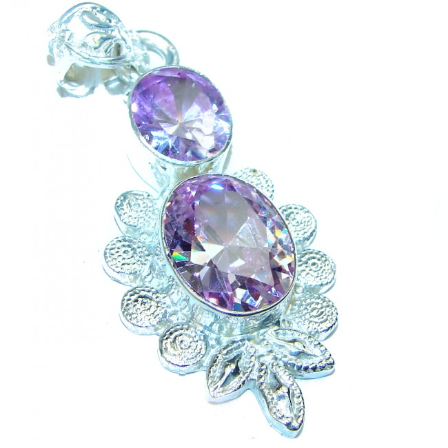Magical Aurora Purple Topaz .925 Sterling Silver handcrafted Pendant