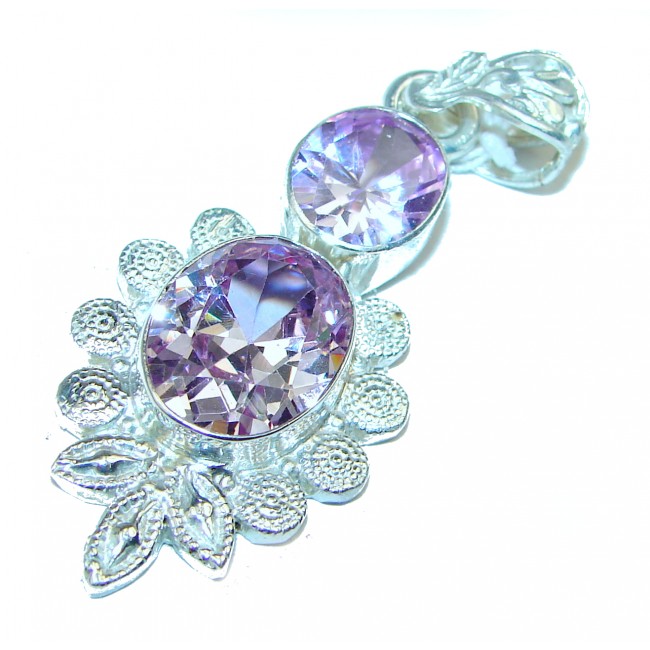 Magical Aurora Purple Topaz .925 Sterling Silver handcrafted Pendant