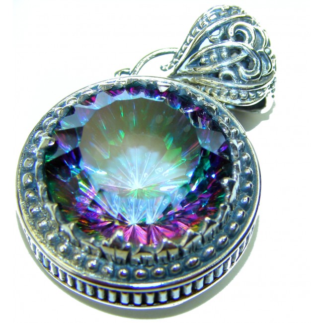 Magical Magic Topaz .925 Sterling Silver handcrafted Pendant