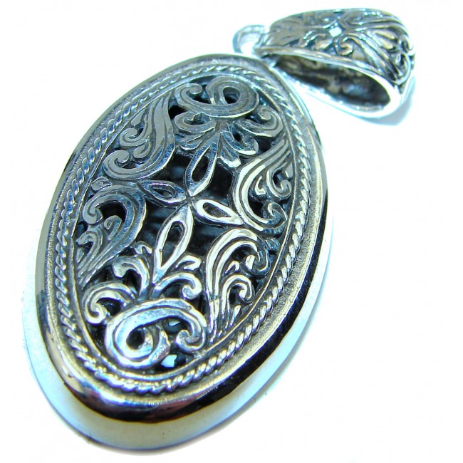 Sterling Beauty .925 Silver Bali handmade Pendant