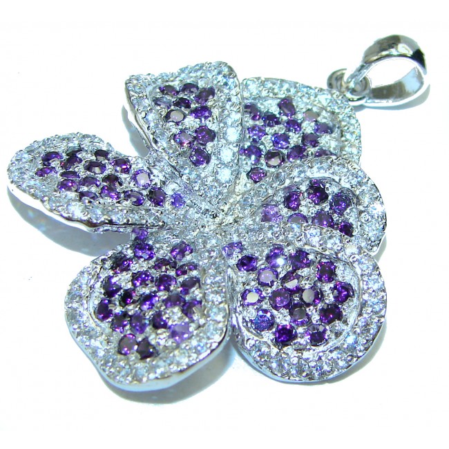 Incredible Sapphire .925 Sterling Silver handcrafted Pendant