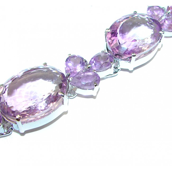 DIVINE PASSION authentic Amethyst .925 Sterling Silver handcrafted Bracelet