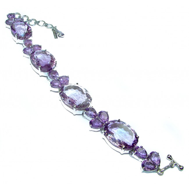 DIVINE PASSION authentic Amethyst .925 Sterling Silver handcrafted Bracelet