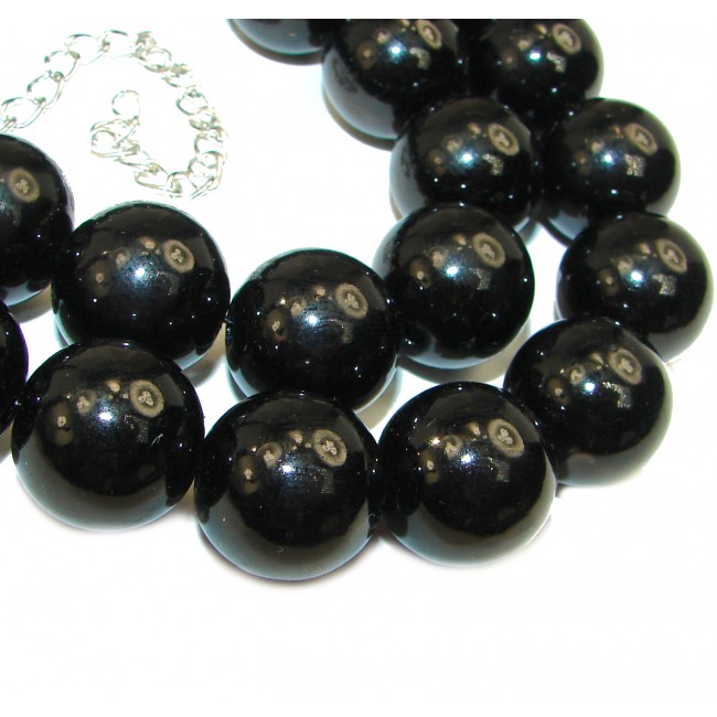 46.9 grams Rare Unusual Natural Onyx Beads NECKLACE