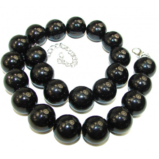 46.9 grams Rare Unusual Natural Onyx Beads NECKLACE