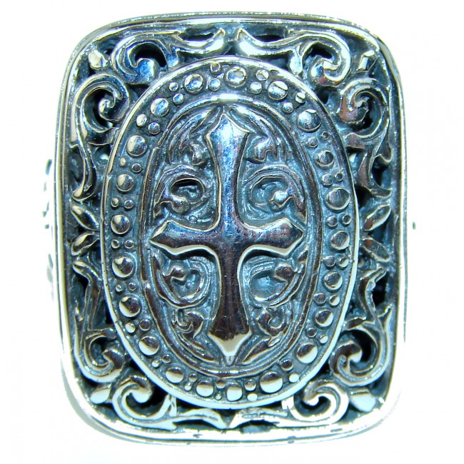 Celtic Cross Bali made .925 Sterling Silver ring size 8