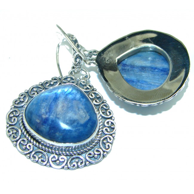 Huge Best quality African Kyanite .925 Sterling Silver handcrafted earrings