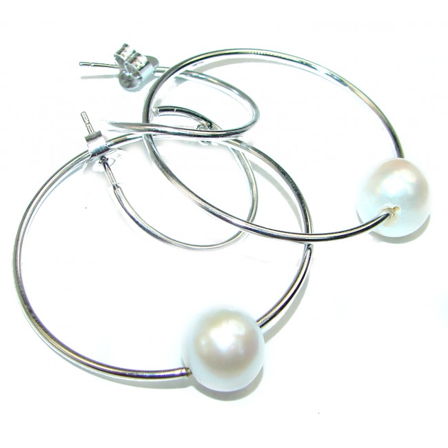 New Universe Pearl .925 Sterling Silver handmade earrings