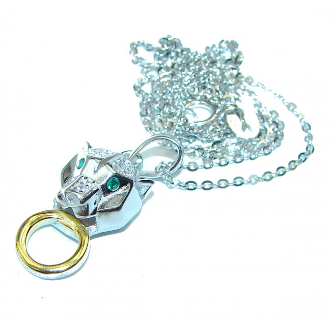 PANTHERE Exclusive White Topaz .925 Sterling Silver necklace