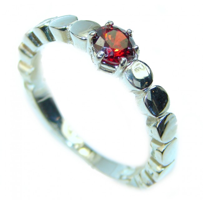 Authentic Garnet .925 Sterling Silver Ring size 8 1/4