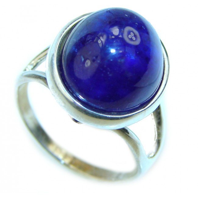 Blue Planet Beauty authentic Sapphire .925 Sterling Silver Ring size 9 1/2